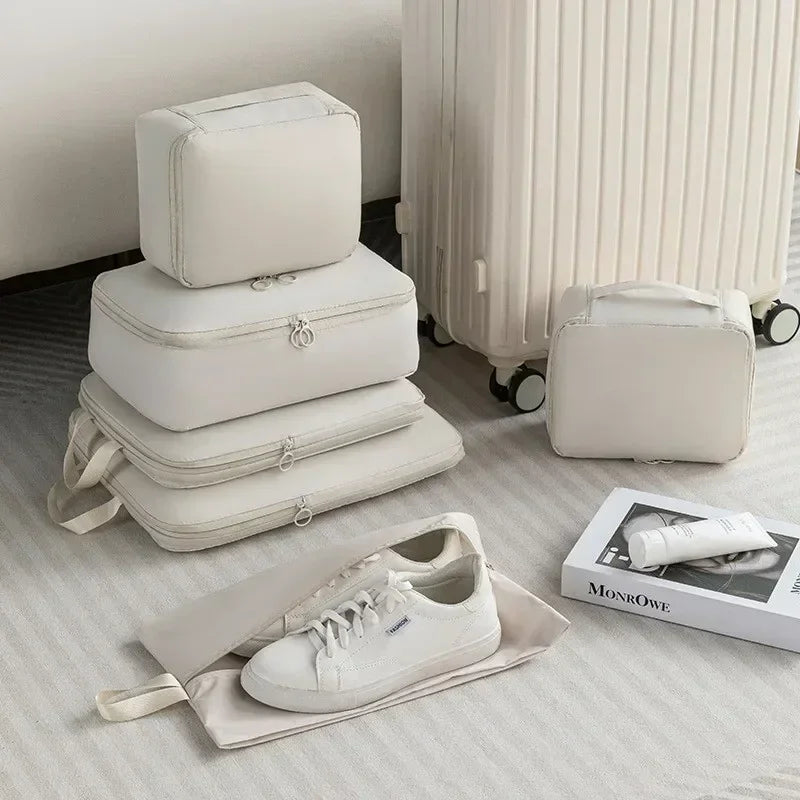 Ensemble de cubes d'emballage compressibles