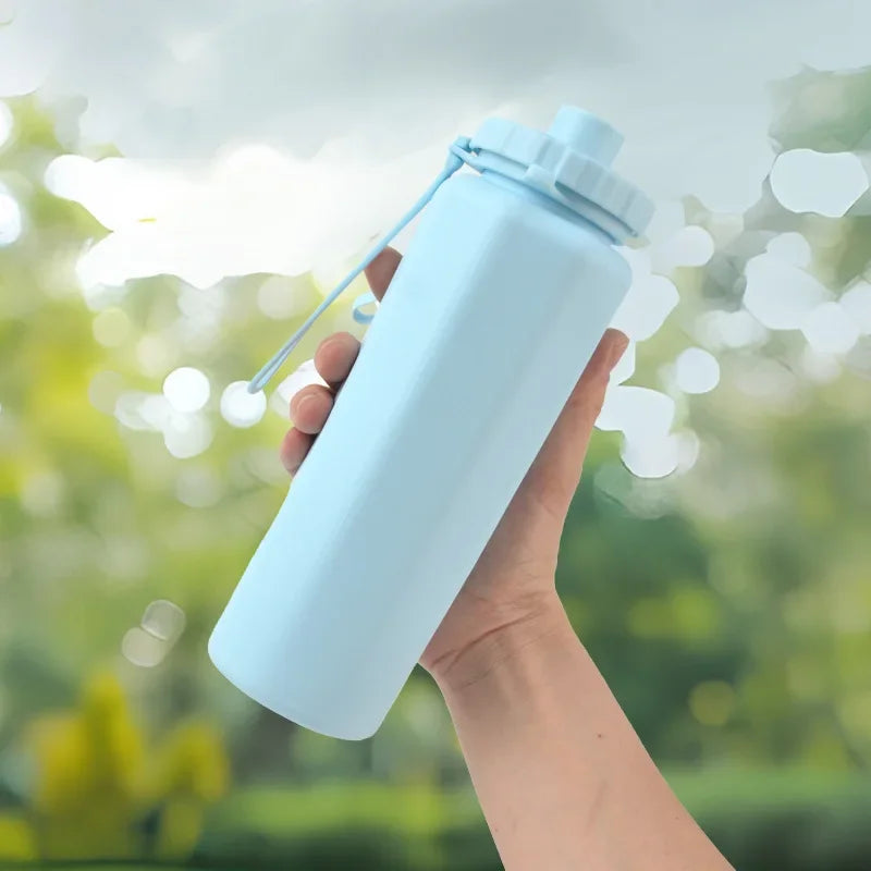 Bouteille d'eau pliable en silicone de 600 ml, gourde étanche et réutilisable pour sports de plein air, voyage, camping, yoga