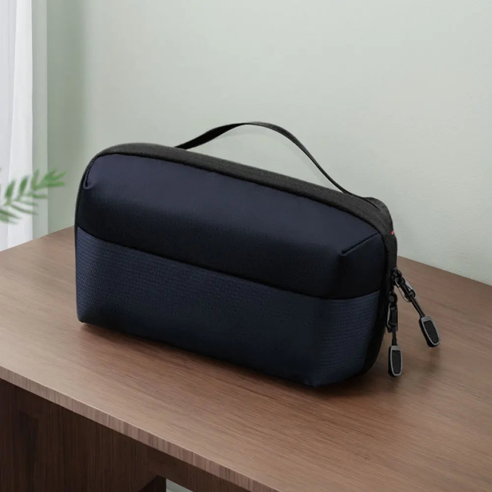 Sac de rangement pour câbles, compartiments multiples, résistant à l'eau, pochette de rangement pour câbles de voyage, sac pour essentiels de voyage en avion