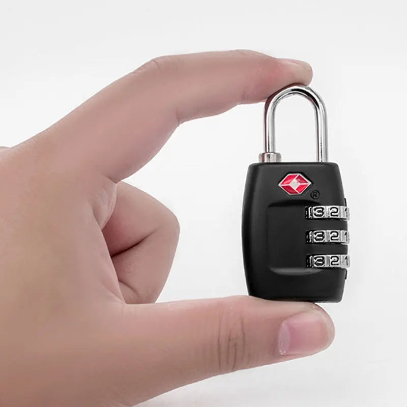 Cadenas à bagages approuvé par la TSA, réinitialisable, indispensable pour le voyage, cadenas à combinaison à 3 chiffres pour valise, sac à dos, fermeture éclair sur le sac