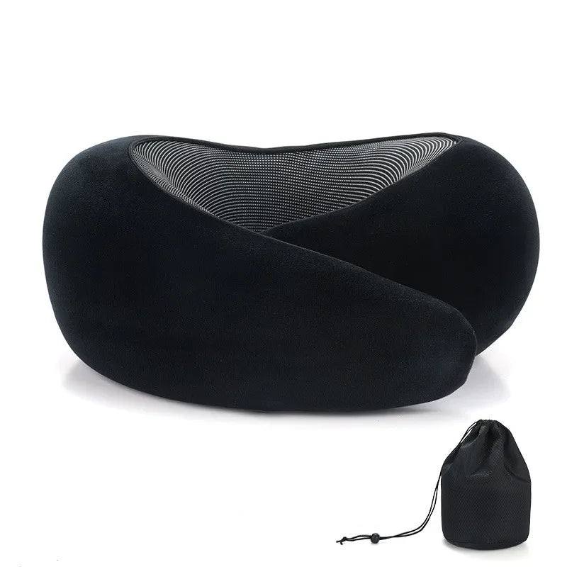 Oreiller de voyage en mousse à mémoire de forme | Offre un véritable soutien à la tête, au cou et au menton. Coussin de voyage durable en forme de U.