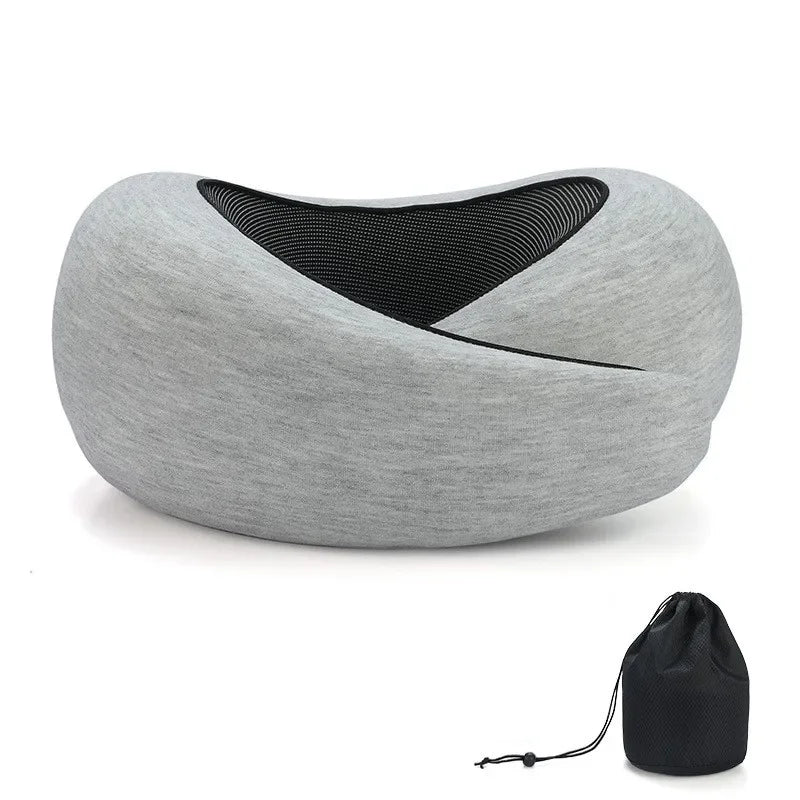 Oreiller de voyage en mousse à mémoire de forme | Offre un véritable soutien à la tête, au cou et au menton. Coussin de voyage durable en forme de U.
