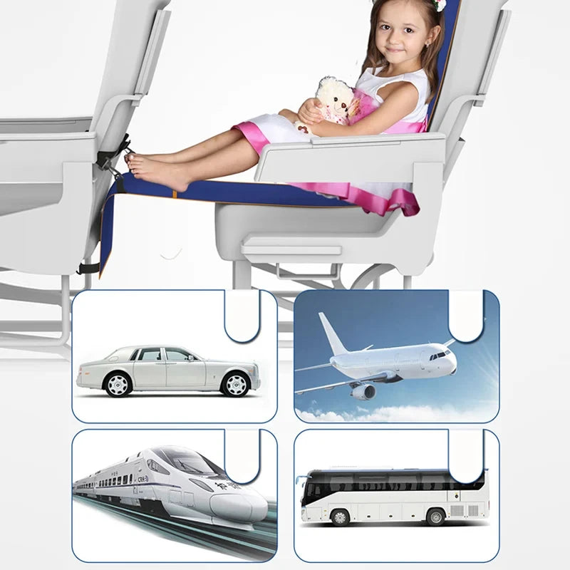 Repose-pieds hamac de voyage pour adultes et bébés, lit de couchage en avion, train, bus, voiture, hamacs de voyage, repose-pieds et jambes