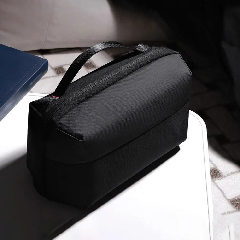 Sac de rangement pour câbles, compartiments multiples, résistant à l'eau, pochette de rangement pour câbles de voyage, sac pour essentiels de voyage en avion