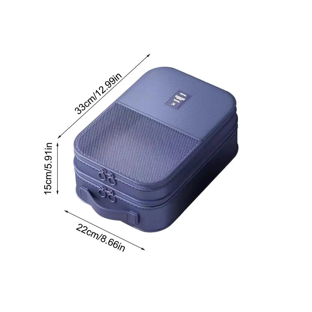 Sac à chaussures portable pour voyage, organiseur de rangement étanche, compartiments à chaussures, organisateurs de valise, sac de rangement pour chaussures de voyage