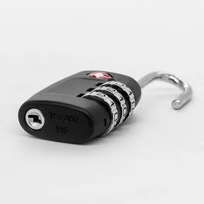Cadenas à bagages approuvé par la TSA, réinitialisable, indispensable pour le voyage, cadenas à combinaison à 3 chiffres pour valise, sac à dos, fermeture éclair sur le sac